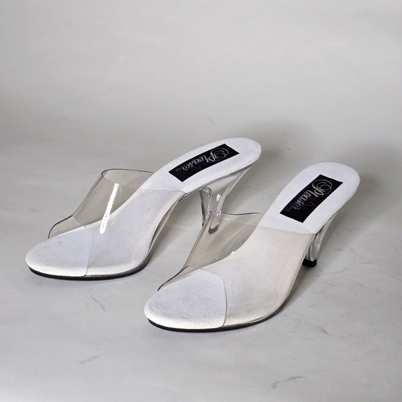 Pleaser Belle 301, Clear Slide, Size 8 - Picture 5 of 9